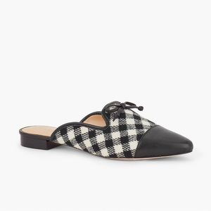 Talbots Size 7.5 Edison Plaid Mule Buffalo Check Slides